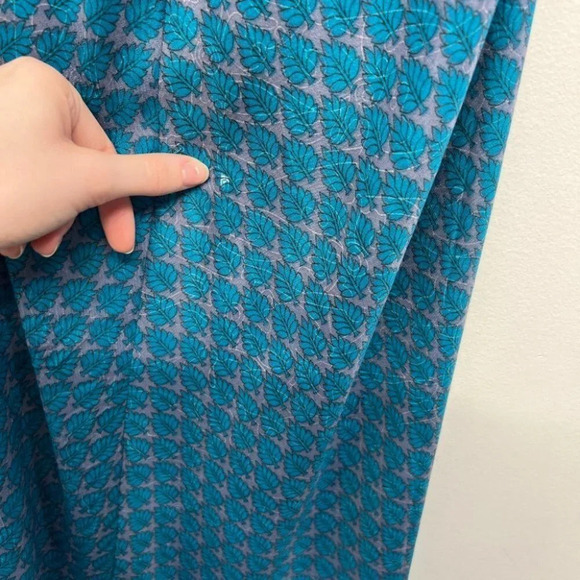 Aller Simplement Halter Smocked Flowy Satin Silky Maxi Dress Tropical S/M Boho - Picture 6 of 9